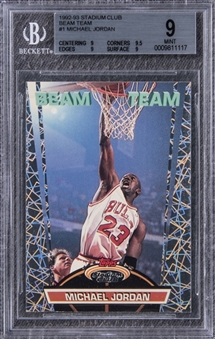 1992-93 Stadium Club "Beam Team" #1 Michael Jordan - BGS MINT 9